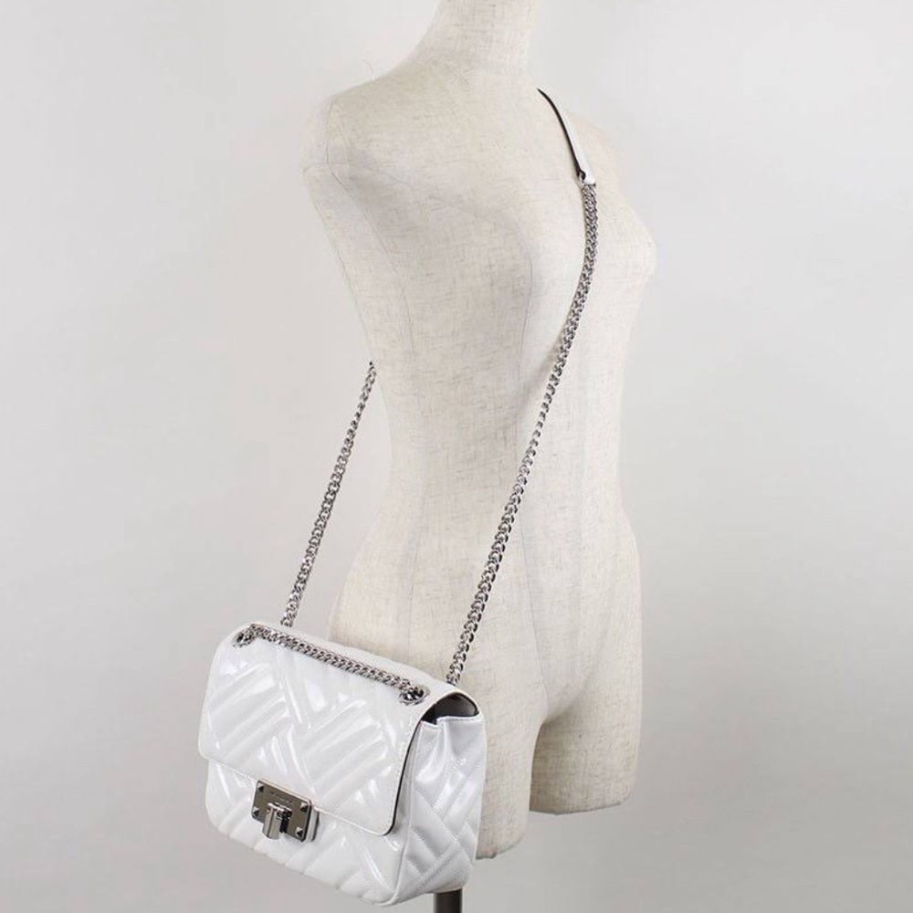 Michael Kors Chain White Shoulder Bag